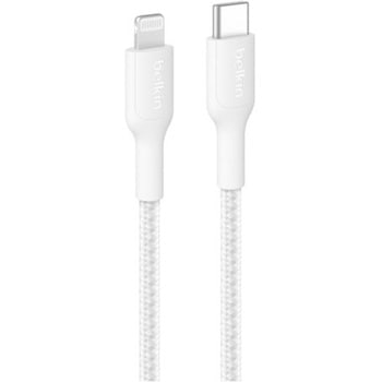 BoostCharge Pro USB-C to Lightning 編組ケーブル 2M ホワイト BELKIN(ベルキン)