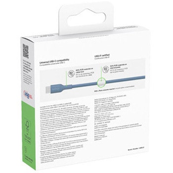 BoostCharge USB-C to USB-C ケーブル 60W 1M ブルー BELKIN(ベルキン)