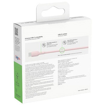 BoostCharge USB-C to USB-C ケーブル 60W 2M ピンク BELKIN(ベルキン)