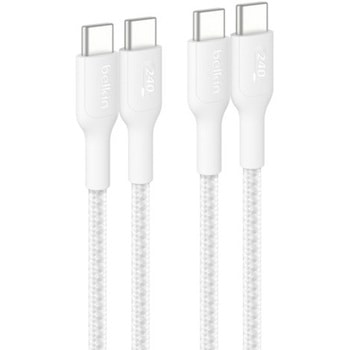 CAB025FQ1MWH2PK BoostCharge Pro USB-C to USB-C ґgP[u 240W 1M zCg 2{Zbg BELKIN(xL) P[u1m Ή 63939079