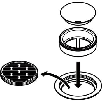 新品未使用】水回り部材 防虫目皿、掃除口変換アダプタ、取り付け