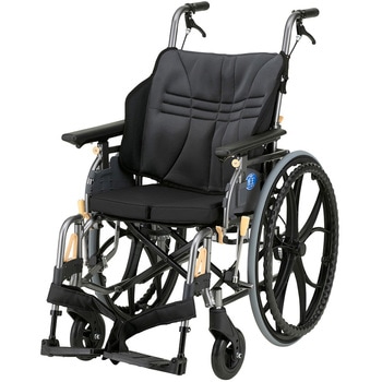 車椅子 座王X ドラム式介助ブレーキ・タックルブレーキ付き 日進医療器(車イス)