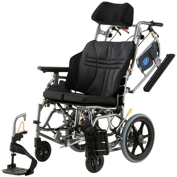 ティルト介助式車椅子 座王X ドラム式介助ブレーキ・タックルブレーキ付き 日進医療器(車イス)
