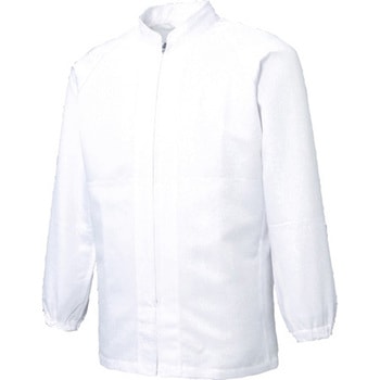 超清涼男女共用混入だいきらいコート ホワイト FX70650Rシリーズ サンエス