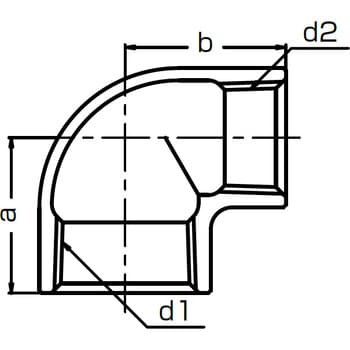 304 RL 50A 25A 径違いエルボ ステンレス製ねじ込み式継手 1個