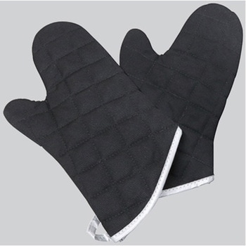 TM-3 耐熱オーブンミット 13インチ黒 2枚1組 万年