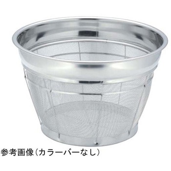 18-8 深型米揚ざる 1斗 37.5cmシリーズ 弁慶(本間冬治工業)