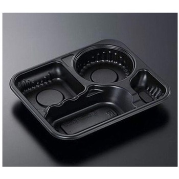 カレー容器 SDカレー K26-22 黒 本体 50枚入 中央化学