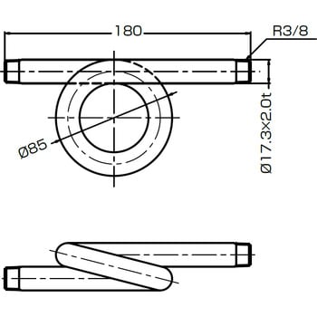 304 MO 10A メートルパイプO型 ステンレス製ねじ込み式継手 イノック 対応 呼び径10A - 【通販モノタロウ】