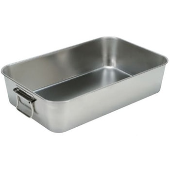 18-8給食バット・可動ハンドル付 研磨有 約28L SUGICO(スギコ)
