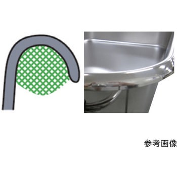 18-8給食バット・固定ハンドル(半カールフランジタイプ)研磨有 SUGICO(スギコ)