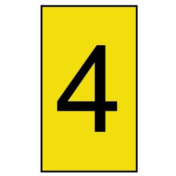 ケーブルマーカー 黄色地に黒 なし 1袋 250個入 ヘラマンタイトン(旧:タイトン)