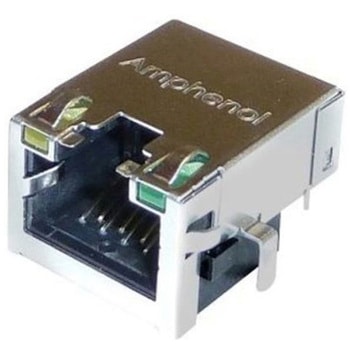 RJ45 モジュラーコネクタ メス RJ45コネクタ PCBマウント Cat5e AMPHENOL