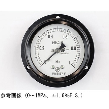 密閉型圧力計(60Φ)1MPa 埋込形D枠(取付穴) BA15-271シリーズ 長野計器