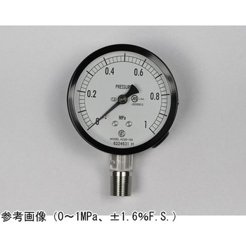 普通形圧力計(Φ75)立形A枠 AC20-183シリーズ - 長野計器
