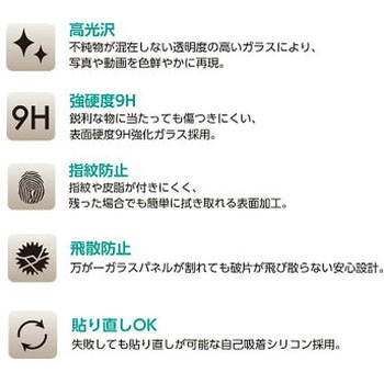 iPhone8/7/6s/6兼用 ガラスパネル クリア エアージェイ