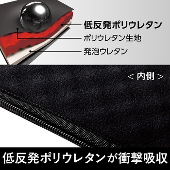 バックインバッグ パソコンバッグ タブレットケース 収納 ZEROSHOCK 11.6インチ ブラック 耐衝撃 エレコム