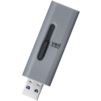 MF-SLU3128GGY USB������ USB3.2(Gen1) �����f�[�^�]�� �X���C�h�� �L���b�v�Ȃ� �X�g���b�v�z�[���t �G���R�� 63987264