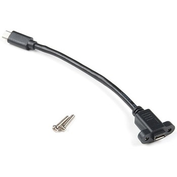 Panel Mount USB Micro-B Extension Cable - 6" SPARKFUN
