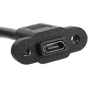 Panel Mount USB Micro-B Extension Cable - 6" SPARKFUN