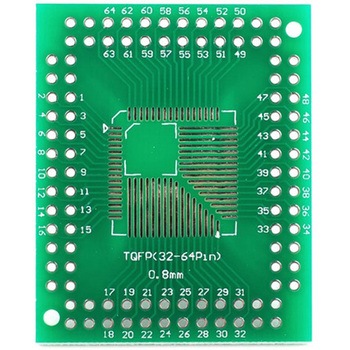 ピッチ変換基板 TQFP 32ピン 64ピン 100ピン アズワン