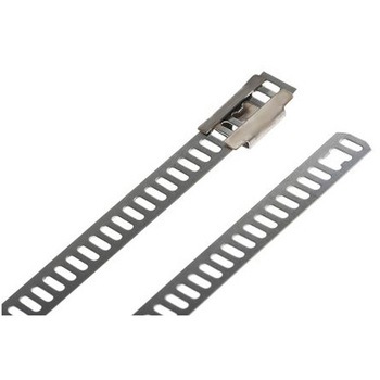結束バンド 330mm x 7 mm メタリック 316 ステンレス鋼 1袋 100個入 ヘラマンタイトン(タイトン)