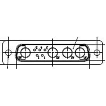 D-subコネクタ 5極 メス パネルマウント FCT - A MOLEX COMPANY