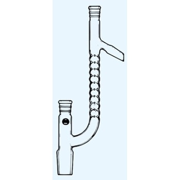 ヴィグリュー分留管 上部15 側管10 枝管15 4069シリーズ 日本理化学器械(NRK)