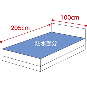防水敷パッド 100×205cm 98130シリーズ ケアファッション