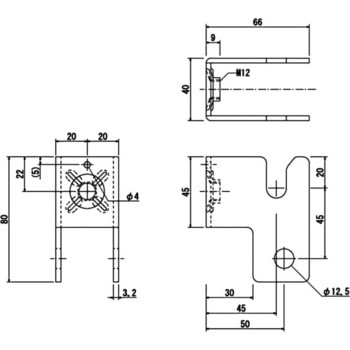 SSマルチ 和室用大引き受け金物MO タナカ
