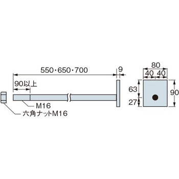 偏芯座金付ボルトⅡ【ECO】 タナカ