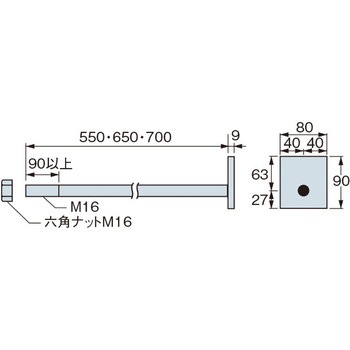偏芯座金付ボルトⅡ【ECO】 タナカ