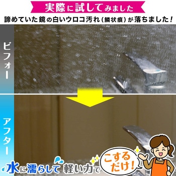 【激落ちくん】鏡のダイヤモンドウロコ取り LEC(レック)