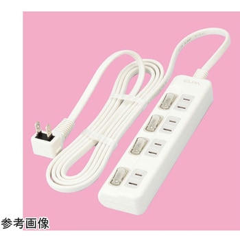 節電タップ付き延長コード 1～3m アズワン