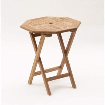 IOT-60 木製 折り畳みテーブル YAMAZEN(山善) ナチュラル色 高さ705mm