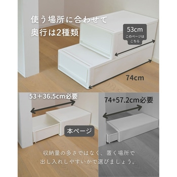 収納ボックス 奥行53cm 2個/3個/4個組 JEJアステージ