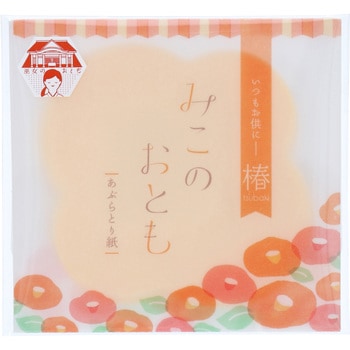 みこのおとも あぶらとり紙(椿のカタチ) 中央物産
