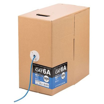 LANケーブル(CAT6A/UTP/青/難燃性) EA764BBシリーズ エスコ