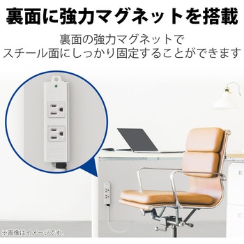 電源タップ ハーネスプラグ 3P 2個口 工事用 物件用 案件用 RoHS OAタップ エレコム