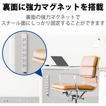 電源タップ ハーネスプラグ 3P 6個口 工事用 物件用 案件用 RoHS OAタップ エレコム