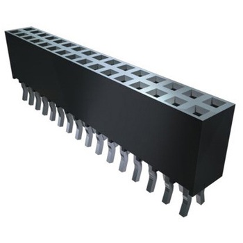 基板接続用ソケット 100 極 2.54mm 2 列 スルーホール SAMTEC