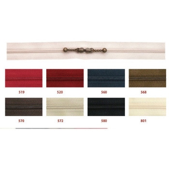 玉付ファスナーアンティークゴールド NBK