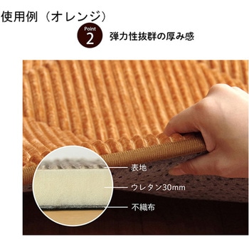 ラグ 防音 コーデユロイ 無地 床暖房 ホットカーペット対応 こたつ敷布団 イケヒコ・コーポレーション