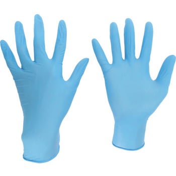 ニトリル使い捨て手袋 極薄 粉なし ミドリ安全