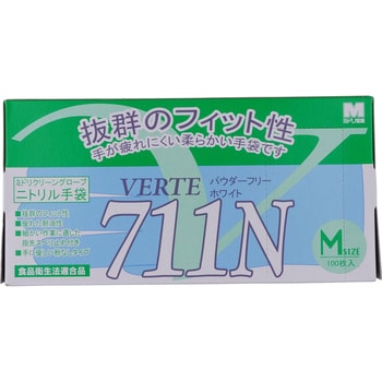 ニトリル使い捨て手袋 極薄 粉なし ミドリ安全