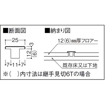 継手見切り12T 無垢仕様 大建工業