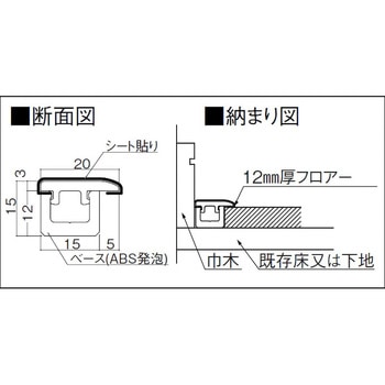 床見切り12T 壁タイプ シート仕様 大建工業