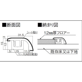 床見切り12T 段差タイプ シート仕様 大建工業