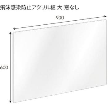 飛沫感染防止アクリル板 窓なし(パネル用クランプ 大 付属) ジョー