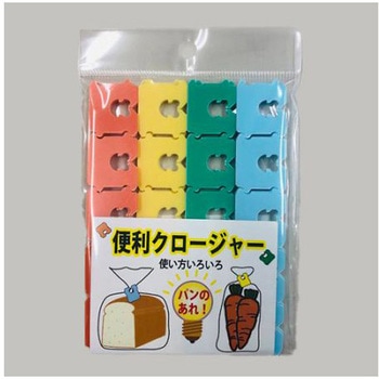 バッグクロージャー 4色/100個 エスコ